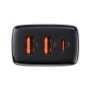 Baseus Travel Charger Compact Quick Charger U+U+C PD3.0, QC 3.0 30W EU Black (CCXJ-E01)