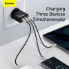 Baseus Travel Charger Compact Quick Charger U+U+C PD3.0, QC 3.0 30W EU Black (CCXJ-E01)