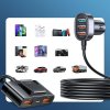 Joyroom Car Charger 5-in-1, U+U+U+U+U 45W, Black (JR-CL03-PRO)