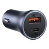 Baseus Car Charger Golden Contactor Pro Dual Quick Charger U+C Power Delivery 3.0 Quick Charge 4, SCP FCP AFC 40W Dark Gray (CCJD-0G)