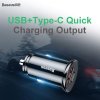 Baseus Car Charger Circular Plastic A+C PPS PD3.0 + QC4.0 + 30W Black (CCALL-YS01)