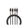 Kábel 2x Cinch konektor/2x Cinch zdierka 2m NEDIS CABW24205AT20