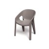 Stolička záhradná PREMO 615x560x815mm - zemito hnedá