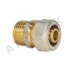 Screw coupling 3/4x16 with external thread