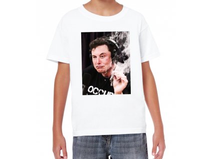 Dětské tričko Elon Musk Marihuana