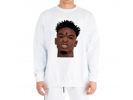 mikina bez kapuce 21 savage