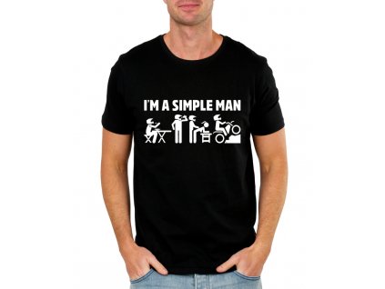 Pánské tričko Motorkář jednoduchý muž