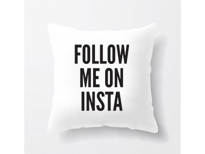 Polštář Sleduj mě na instagramu