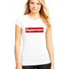 dámské bílé tričko supermom parodie supreme