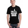 pánské černé tričko the walking dad