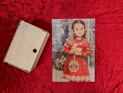 Dřevěné foto Puzzle A3