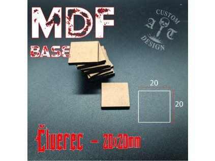 MDF Bases 20x20mm