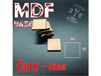 MDF Bases 50x50mm