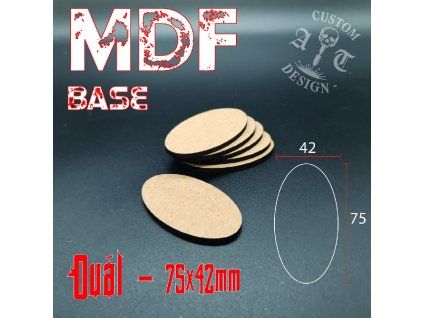 MDF Bases 75x42mm
