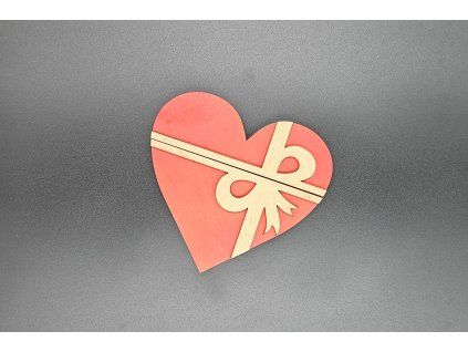 Krabička na dárkovou kartu srdce 1