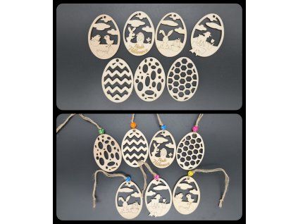 Velikonoční dřevěné kraslice