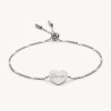 Náramek se jménem SRDÍČKO - stříbrná