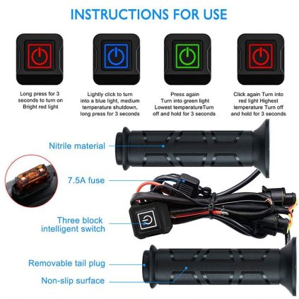 Vyhrievanie rukoväti a palca Segway