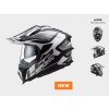 Prilba LS2 MX701 Explorer ALTER Bielo Čierna BLACK WHITE MATT
