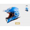 Prilba LS2 MX437 FAST SPOT WHITE BLUE