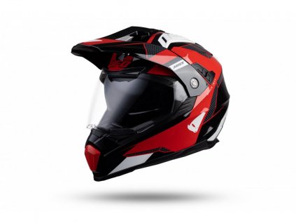 6208 2 casco motocross enduro aries nero e rosso 1