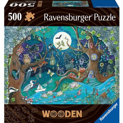 drevene puzzle kouzelny les 500 dilku