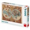 puzzle mapa sveta z roku 1626 500d dino 2