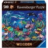 ravensburger puzzle 175154 drevene puzzle podmorsky svet 500 dilku