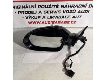 Levé zrcátko Audi A6 4G (8+2 pin) – Side Assist, Černá LY9B