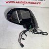 Levé zrcátko Audi A7 4G (12+2 pin) – Side Assist, Černá