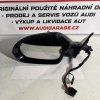 Levé zrcátko Audi A6 4G (8+2 pin) – Side Assist, Černá LY9B