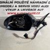 Levé zrcátko Audi A6 4G (12 pin) - BEZ SKLA