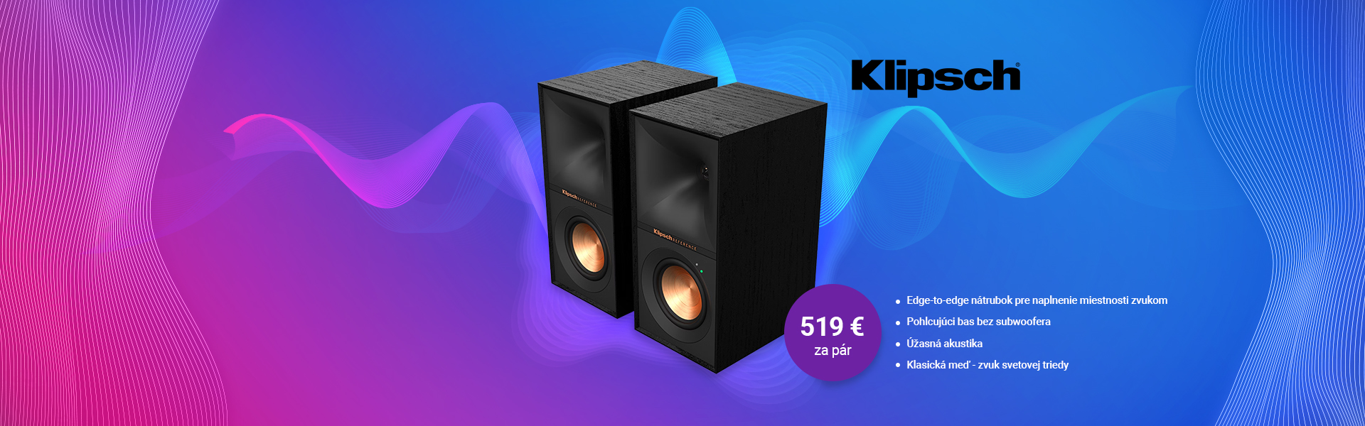 Aktívne reproduktory Klipsch