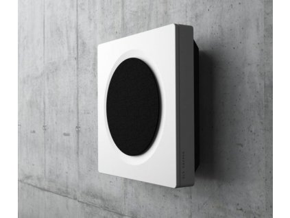 dls flatbox d one white on wall speaker