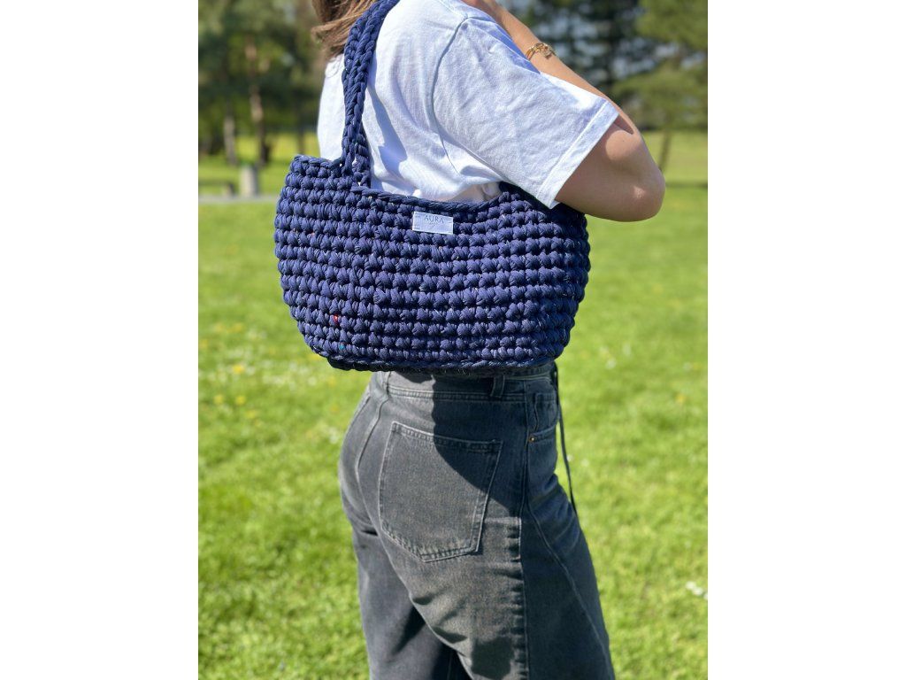Temně modrá summer bag