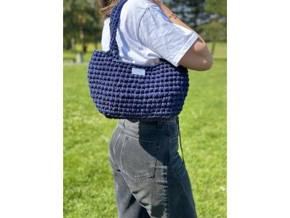 Temně modrá summer bag