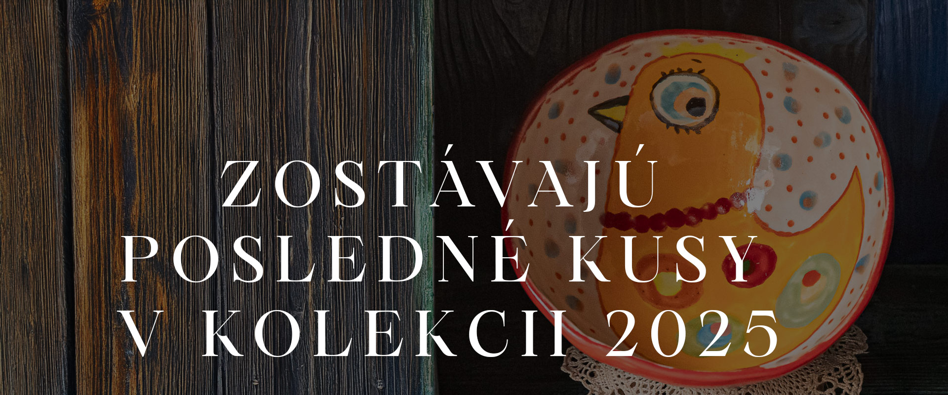 carousell text - posledné kusy