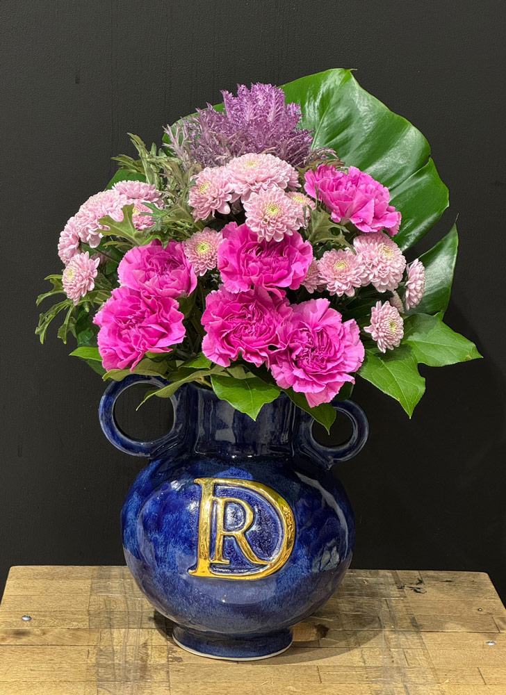 Auracera® - luxusná personalizovaná váza pre Dajanu Rodriguez - z dielne AURACERA Zuzana Almáši Koreňová