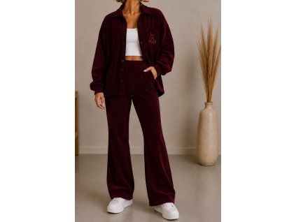 Burgundy Manchester set