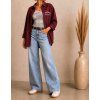 Burgundy Set košile a tílka
