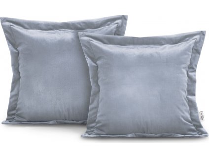 AMELIAHOME LESKLÝ DEKORATIVNÍ POVLAK VELVET | STŘÍBRNÝ