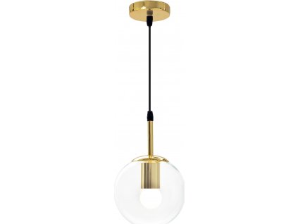 TOOLIGHT ZÁVĚSNÁ STROPNÍ LAMPA SKLENĚNÁ KOULE APP686-1CP | ZLATÁ