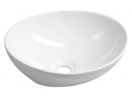 AQUALINE KERAMICKÉ UMYVADLO NA DESKU 42X34 CM | BÍLÉ