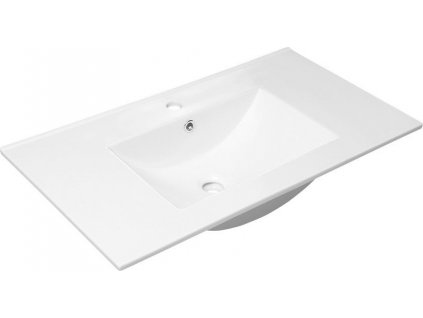 SAPHO KERAMICKÉ UMYVADLO SLIM 90X46 CM | BÍLÉ