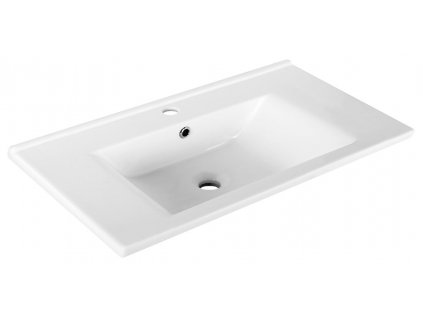 AQUALINE KERAMICKÉ UMYVADLO ZUNO 75X45 CM | BÍLÉ