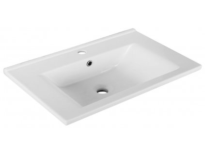 AQUALINE KERAMICKÉ UMYVADLO ZUNO 65X45 CM | BÍLÉ