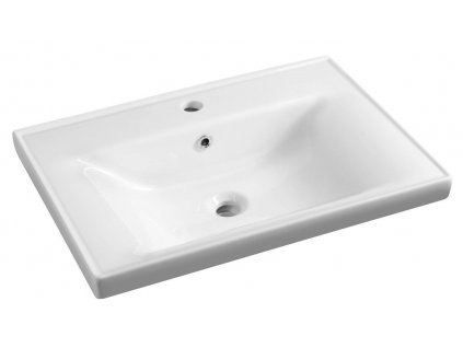 AQUALINE KERAMICKÉ UMYVADLO SAVA 70X46 CM | BÍLÉ