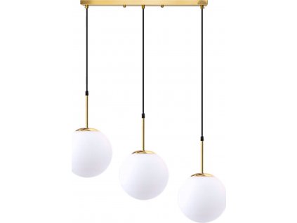 TOOLIGHT SKLENĚNÁ ZÁVĚSNÁ LAMPA MILKY A SET | ZLATÁ