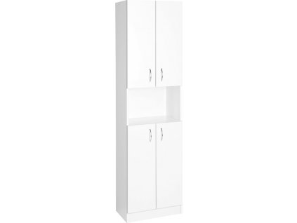 AQUALINE VYSOKÁ KOUPELNOVÁ SKŘÍŇKA SIMPLEX ECO 50X180X30 CM | BÍLÁ