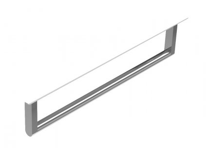 GSI ČELNÍ DRŽÁK RUČNÍKŮ KUBE X/NORM 50 CM | STŘÍBRNÝ
